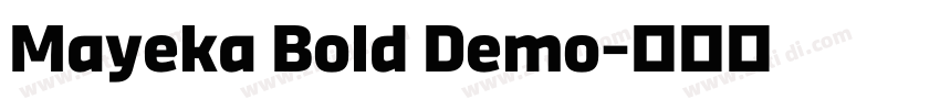 Mayeka Bold Demo字体转换